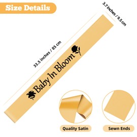 New Mom Baby Shower Decorations Gold Sash Gift for Pregnancy Congratulations First Time Moms Baby Shower Gender Reveal Sash Decorations for Pregnant Mommy Mothers Day Gifts for Women