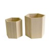 Artemio ROWLANDS Artemio Set of 2 Decorative Hexagonal Jars 10cm