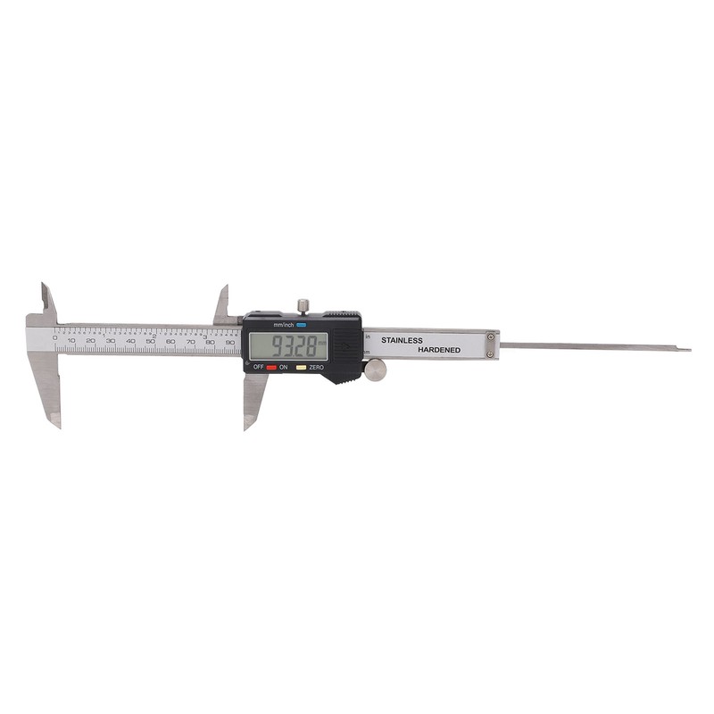 Digital Display Caliper Stainless Steel LCD Electronic Measuring Ruler with
