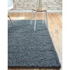 Unique Loom Solo Solid Shag Collection Area Modern Plush Rug
