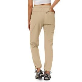 TBMPOY Women's Hiking Pants Water Resistant Lightweight Quick Dry Cargo Travel Fishing Work Camping Pant with 4 Pockets Light Khaki XS