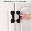 Classic Suction Cup Handrail, Black Suction Bathroom Grab Rails Safety
