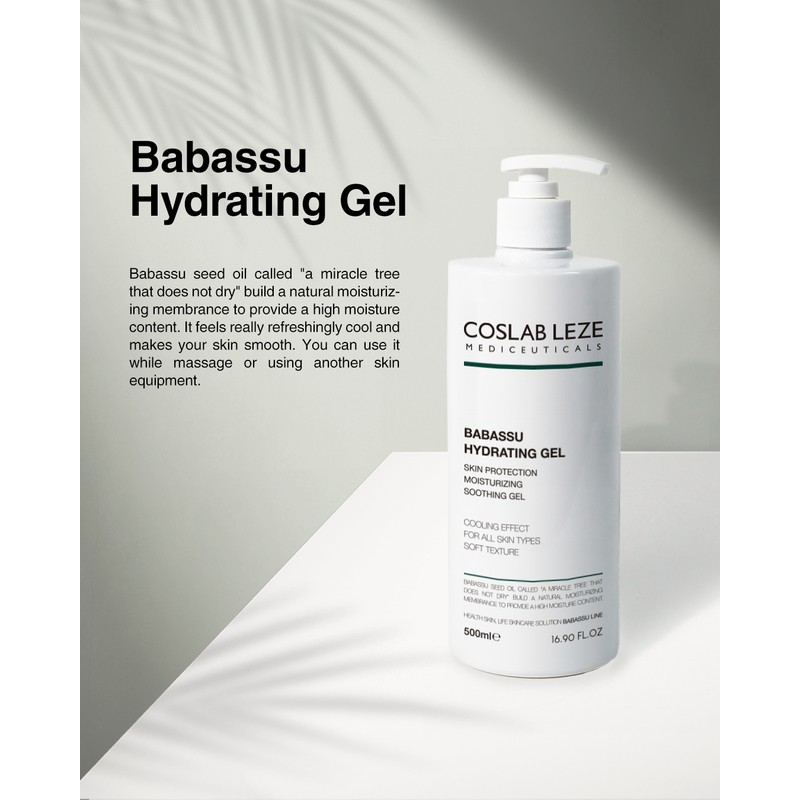 Leje Babassu Hydrating Gel 500ml Sensitive Skin Moisture Soothing Seacla