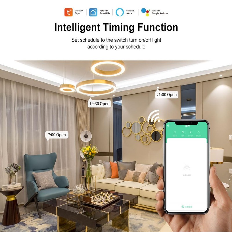 EWeLink 1CH WiFi Smart Switch Point/Self-Locking Relay Switch 7-32V, Mobile