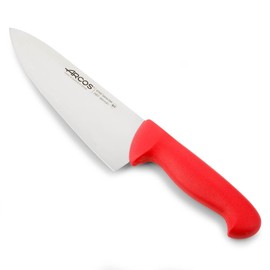 Arcos Serie 2900 - Kochmesser - Klinge Nitrum Edelstahl 200 mm - HandGriff Polypropylen Farbe Rot