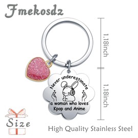 Fmekosdz Anime Lover Gifts Kpop Gifts For Kpop Fans Gifts K-Pop Music Keychain Kpop Fashion Jewelry K-Pop Stuff Collection Gifts Korean Dramas Keychain For Best Friend Anime Gifts