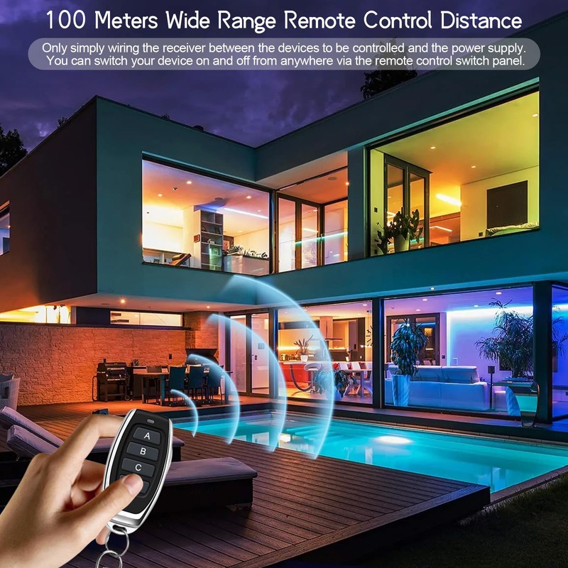 433 MHz RF Wireless Remote Control Switch 12 V Wireless