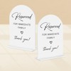 2 Pcs Acrylic Wedding Sign, Bridal Shower Decoration, Reserved Seating