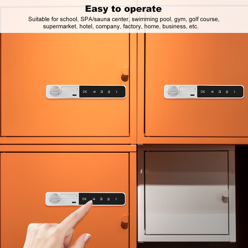 Mini Electronic Password Smart Lock Zinc Alloy Touch Keyboard with