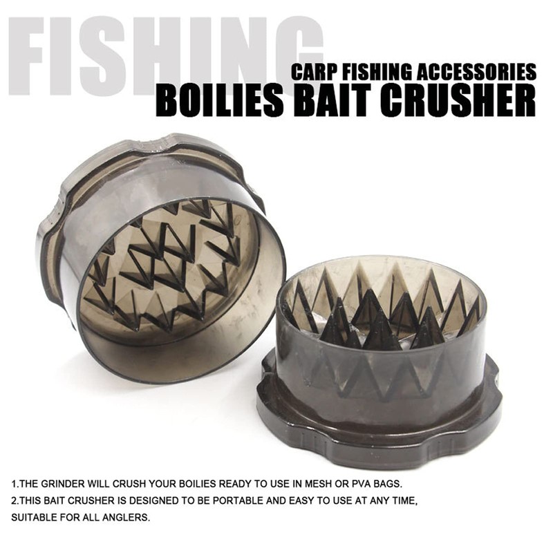 Zerodis Boilies Carp Bait Crusher, Fishing Tackle Grinder Lightweight Portable