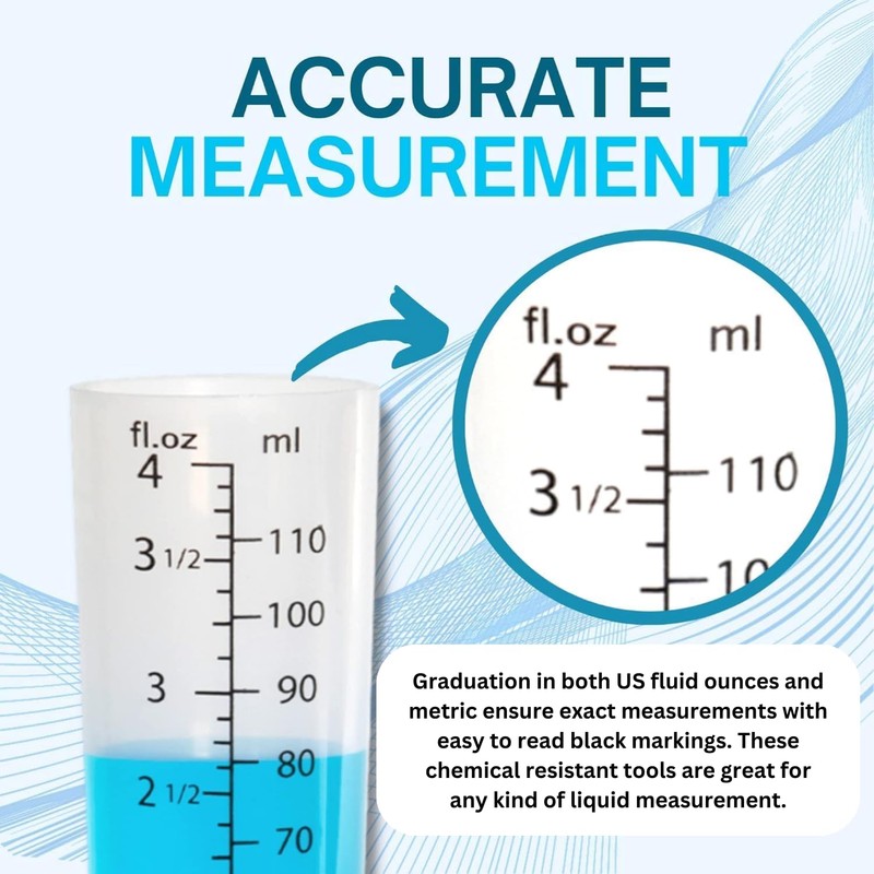 ACCUPOUR 4oz (110 mL) Graduated Cylinder - Heat Resistant &