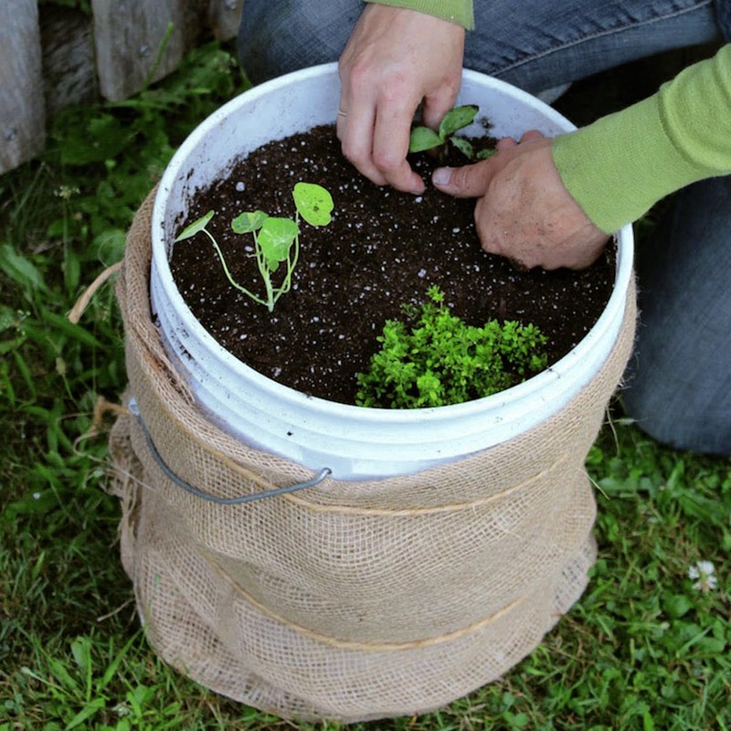 5-Gallon White Bucket Pail Container with Lid | Food Grade