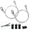 Atesilor 2Pcs Upgraded Vinyl Coated Stainless Steel Lift Cable Compatible