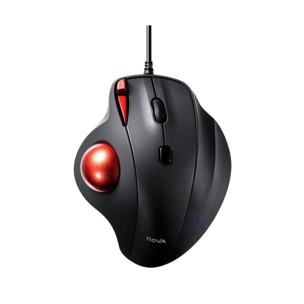 SANWA Wired Ergonomic Trackball Mouse, Optical Rollerball Mice, Programmable ...