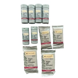 Lacoupe Argan Oil Complex Travel MIx Lot of 50 Shampoo, Conditioner, Lotion, Bar