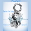 EGV 2in Heavy Duty V-Type Swivel Pulley Wheel with Detachable