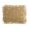 Beatrice Home Fashions Medallion Chenille Bedspread, Standard Sham, Gold