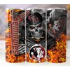 N/A Florida Seminoles Skull 20oz Tumbler Insulated Stainless Steel Cup