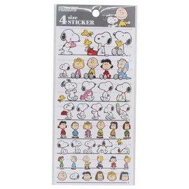Snoopy [Sticker Sheet] 4 SIZE STICKER/Friends Peanuts