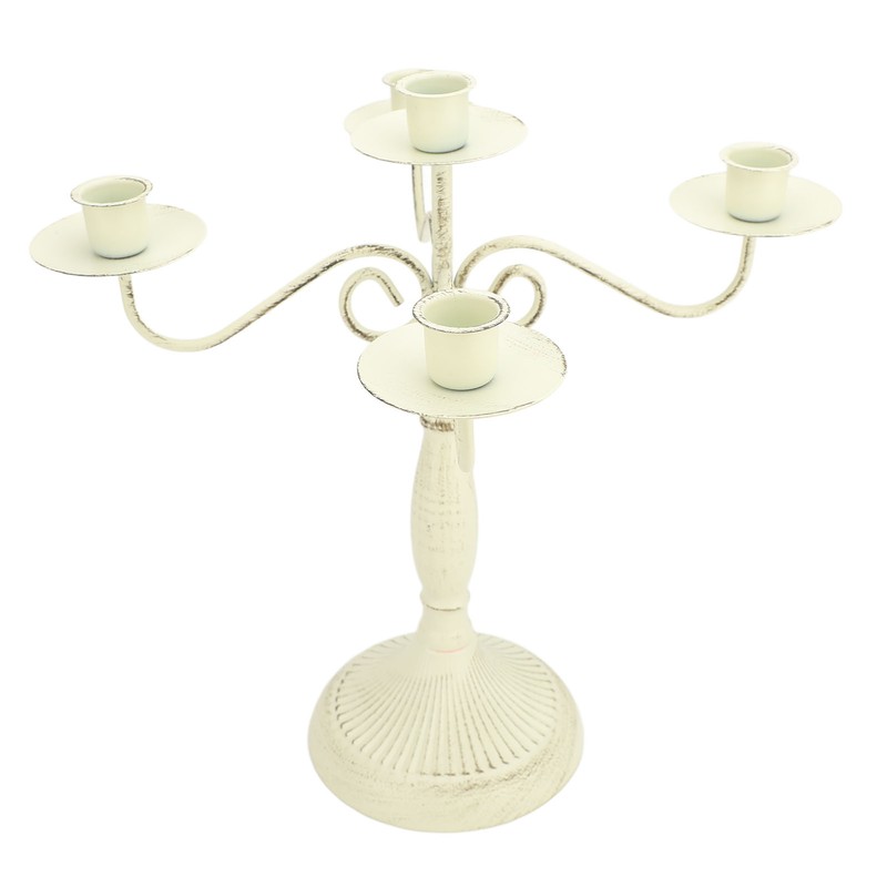 European Style Candelabra 5 Arms Iron Elegant Candle Stick Candelabra