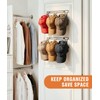 PANGTON Hat Rack for Wall, [2-Pack] Metal Hat Organizer for