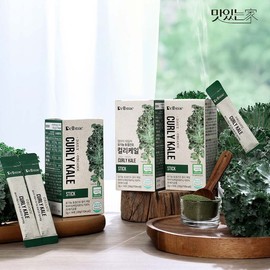 Delicious Home Delve Me Organic Freeze-Dried Green Curly Kale 100% Stick 28g, 1 Pack / 맛있는家 델브미 유기농 동결건조 그린 곱슬 컬리 케일 100% 스틱 28g, 1개