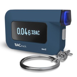 BACtrack C6 Gen2 Breathalyzer Keychain Smartphone Portable Breath Alcohol Tester Bluetooth Personal Breathalyser, Blue