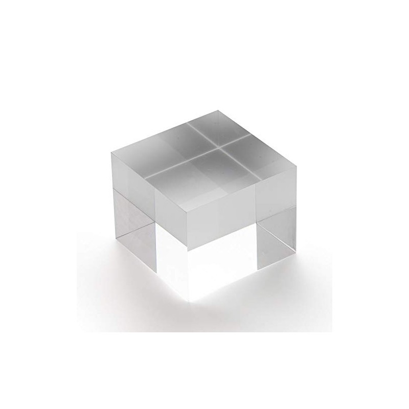 Acrylic Block 50 x 50 x 40 mm Transparent, Glossy