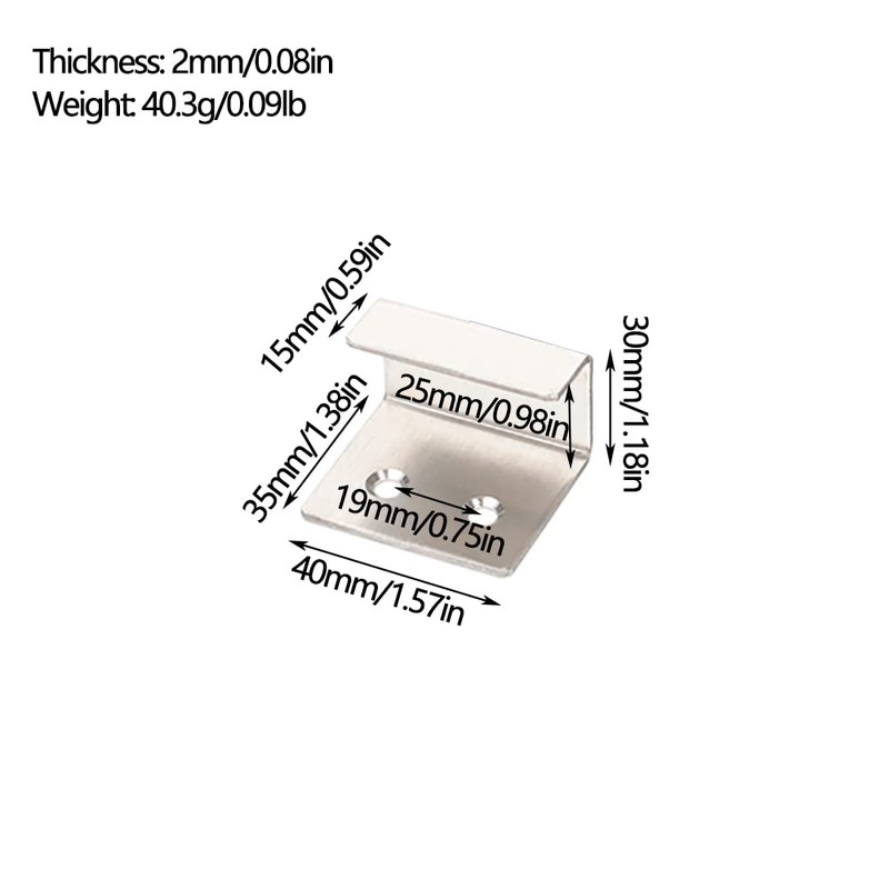 8Pcs Stainless Steel Tile Display Hanger, Heavy Duty Bracket Wall