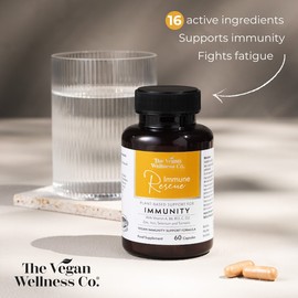 The Vegan Wellness Co.  Immune Rescue Vegan Immunity Support 60 Capsules