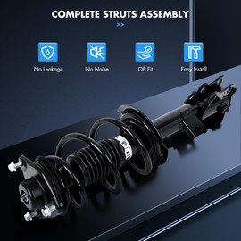 ASAPE 2PCS Front Complete Struts Assembly w/Coil Spring Fit for 2011-2014 for Hyundai Sonata 2011-2015 for Kia Optima Shock Absorber Assembly Replace OE 11771 11772