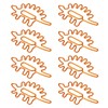 100pcs Paper Clips Portable Mini Cute Dinosaur Shape Electroplated Metal