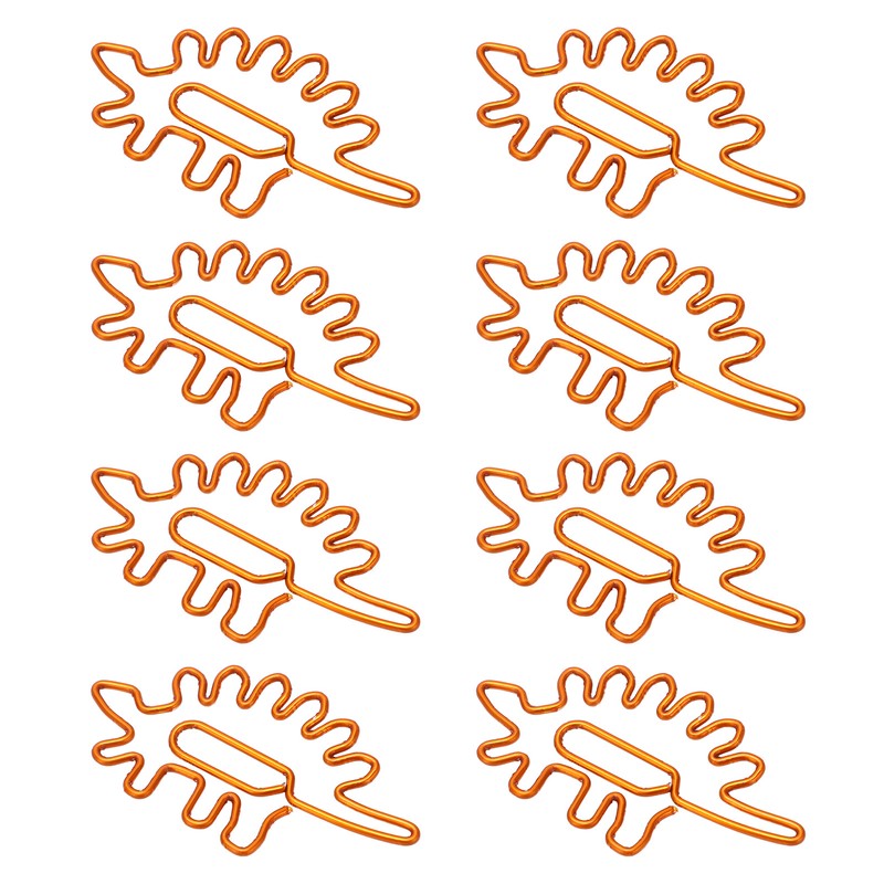 100pcs Paper Clips Portable Mini Cute Dinosaur Shape Electroplated Metal