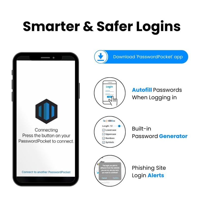 Offline Password Keeper, Manage Your Passwords - Secure Bluetooth Drive