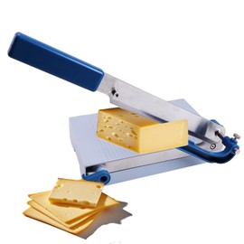 Cheese Slicer with Sharp-Dual-Blade,Food-Grade Operating Platform,Adjustable Thickness Dial for Easy Slicing,Multipurpose Cheese Cutters for Block Cheese Butter Vegetable Meats Other Appetizers