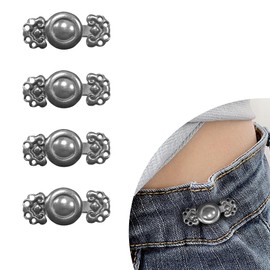Vintage Metal Cloak Closure, Pack of 4, Chinese Lucky Pattern Removable Waist Buttons, Vintage Hollow Cape Fasteners for Cardigan Clip, Capes, Qipao and Fashion Accessories for DIY Clothing