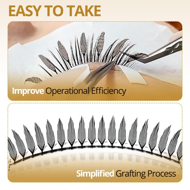 Lunamoon Ready-Made Fan Eyelashes, Ready-Made Fan Eyelashes, Volume Premade Fans