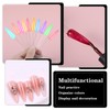 200pcs Clear Pointed Shaped Nail Polish Swatch Stick Nail Swatch