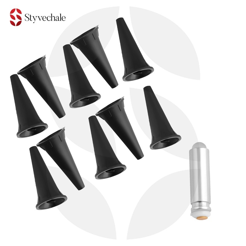 Mini Portable ENT Diagnostic Fiber Optic Otoscope Pocket Kit with