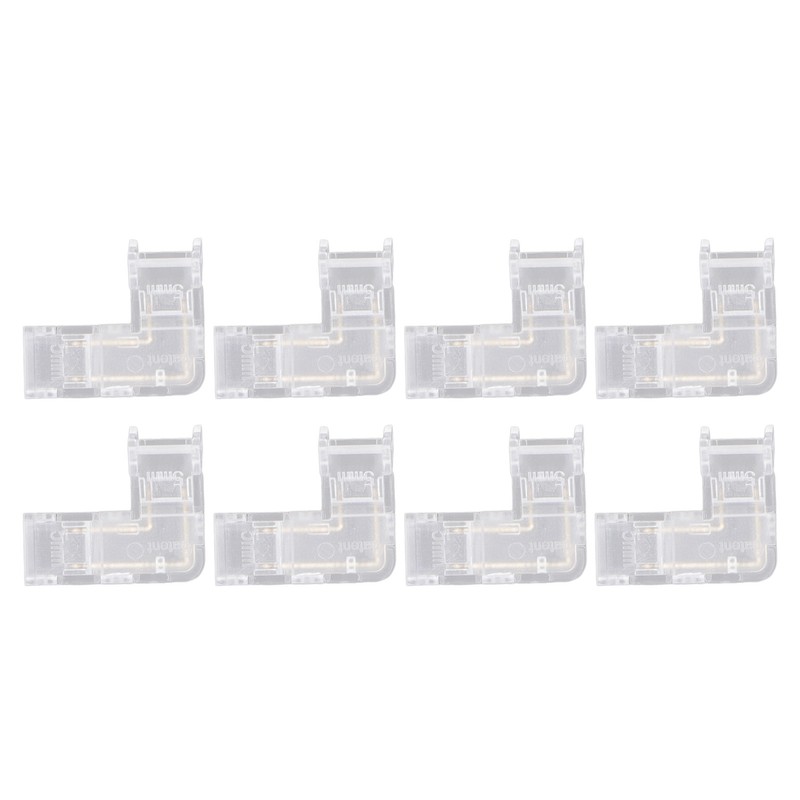 8Pcs 2 Pin 5mm COB LED Strip Light Connectors L