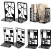 Sujetalibros De Metal, 3 Pares/6 Piezas Sujetalibros Extremos De Libro,Resistente
