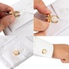 UUIOUOIUU Silver cufflinks Initial cufflinks for men shirts button covers