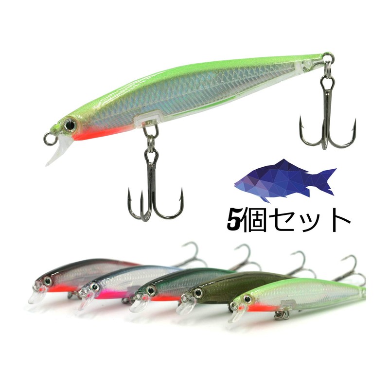 Blue Ocean Fishing Lures Set, Sinking Minnow, 3.0 inches (75