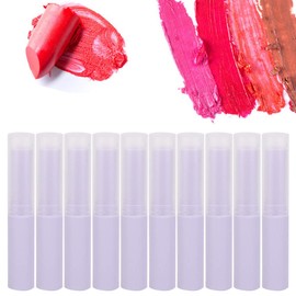 Lip Gloss Tubes Empty Containers, 10Pcs Empty Lip Balm Tube Lip Gloss Container Diy Lipstick Making Accessory Cosmetic Holder Home Diy Cosmetic Tube Tools For Lipstick Lip Balm Lip Gloss(Purple)