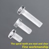 Qrity Pack of 20 Screws and Nuts Kit, M6 x