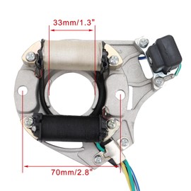 WOOSTAR 2 Coil 5 Wire Ignition Stator Magneto Replacement for DY100 LF100 H100 LX100