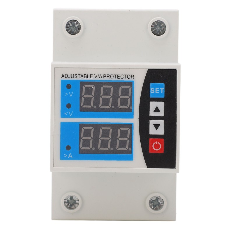 Over Under Voltage Protector Current Limit Din Rail Adjustable 2