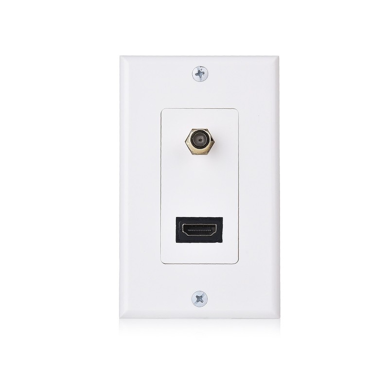Cable Matters Placa de Pared HDMI con Salida coaxial (Placa