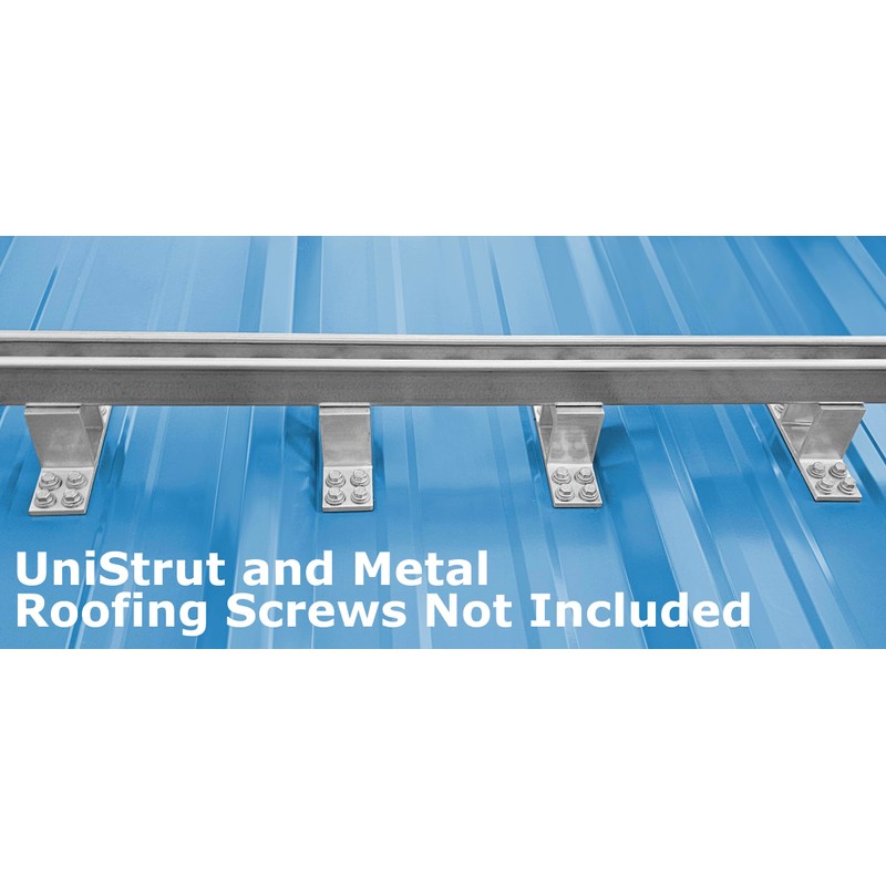 Metal Roof Mounting Bracket for Unistrut Channel & Solar Racking