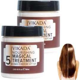 RWRAPS 2 Piezas Tratamiento mágico nutritivo Vikada: 5 Segundos para Restaurar el Cabello Suave,Crema reparadora del Cabello Vikada,Acondicionador Profundo para Cabello seco y dañado